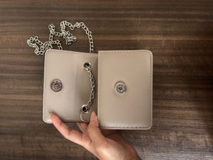 Stylish Taupe Chain Shoulder Bag