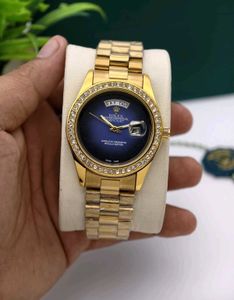 Rolex Watch - Black Diamond Bezel