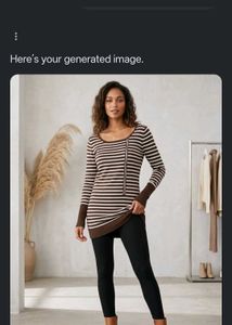 Striped Long Sleeve  sweater and winter stock