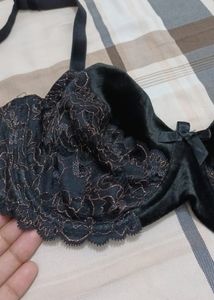 Lace And Velvet Designer Bra