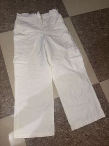 White Cargo Pants