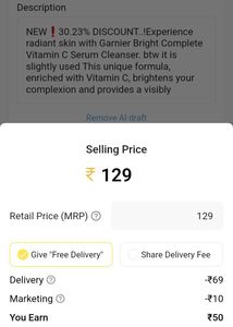 ✨️Garnier Bright Complete Vitamin-C Serum Cleanser