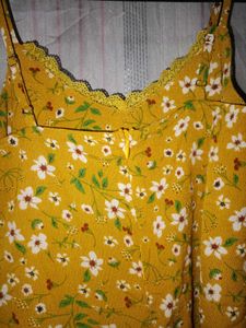 Sunny Yellow Floral Summer Dress