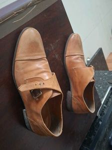 Classic Monk Strap Leather Shoes