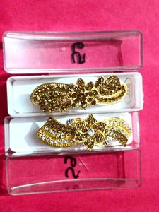 Vintage Rhinestone Hair Clips (Set of 5)