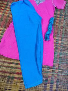 Vibrant Pink Embroidered Kurta