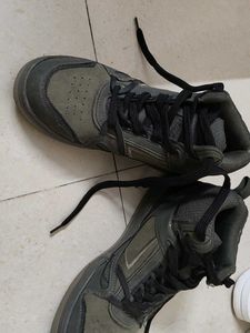 Men's Grey High-Top Sneakers