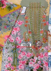 Floral Print Dress Material