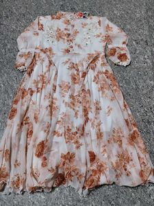 Beautiful Floral Print Maxi Dress