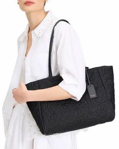 Kate Spade Black Quilted Tote Bag