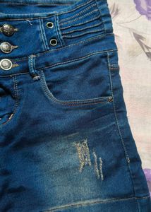 High Waisted Denim Shorts