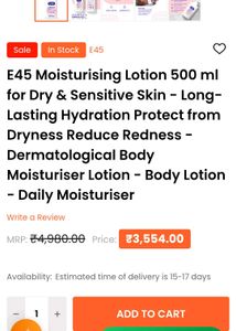 E45 Lotion - 24hr Moisturization
