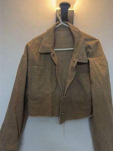 Corduroy Cropped Jacket