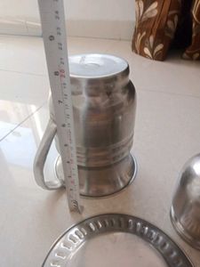 Vintage Stainless Steel Serving Set