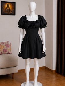 Black mini chic dress