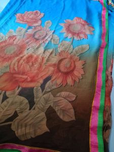 Discount Offer... Printed Saree With Blouse