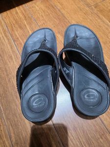 🇮🇳Freedom Sale🇮🇳Sparkly Black Flip-Flops
