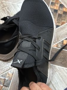 Black Lace-Up Sneakers
