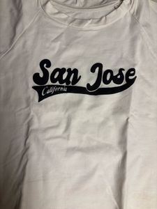 White San Jose California T-Shirt
