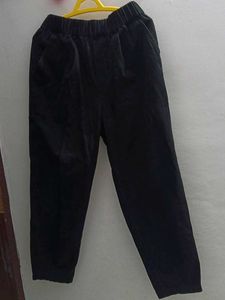 Black Elastic Waist Pants