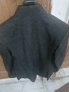 Gray Striped Blazer