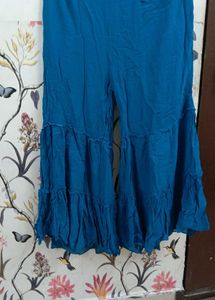 New Sharara Set 44 Size. Peacock Blue