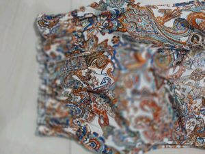 Shein Boho Paisley Print Smocked Waist Top