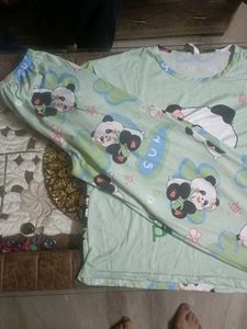 Cute Panda Pajama Set