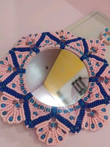 Boho Macrame Mirror