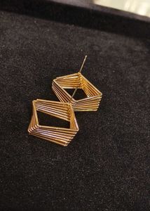 Geometric Gold Earrings