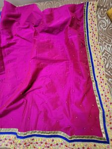 Beautiful Color With Nice Lace Never Used Duppata