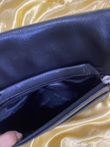 Classic Black Leather Shoulder Bag