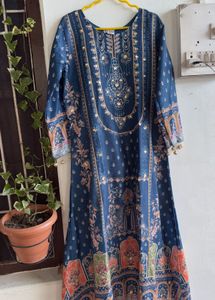 Beautiful Blue Ethnic Kurta set with duppata