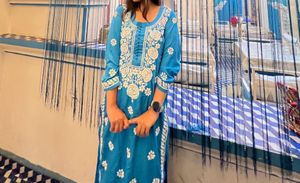 Lucknowi chikankari kurti kurta