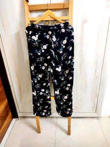 Floral Print Palazzo Pants waist size-28
