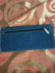 Denim Wallet Clutch