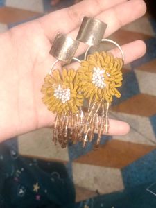 Boho Floral Dangle Earrings