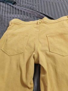 Go colours Mustard Yellow Straight Leg pant