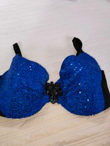 Sparkling Blue Bikini Top
