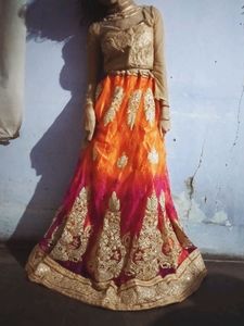 Double colour Lehenga choli/ghagra set