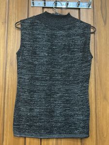 Sleeveless Mock Neck Top