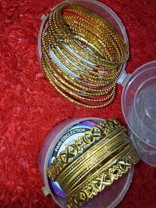 Golden Bangle Set of TWO