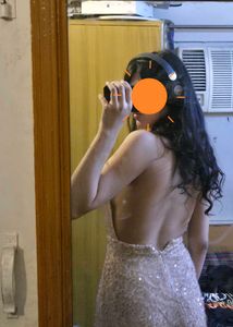 ZARA halter neck sequin maxi dress