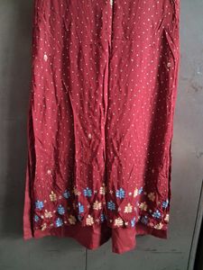 Elegant Maroon Kurta Set with Dupatta