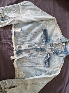 Denim Distressed Jacket