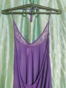 Purple Halter Neck Nightdress