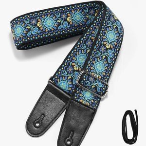 guitar strap double sided vintage