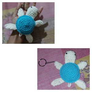 Crochet Turtle Keychain