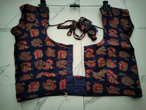 Navy Floral Print Maxi Skirt