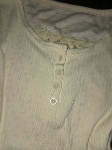 Cozy Long Sleeve Henley Top (savana small size)